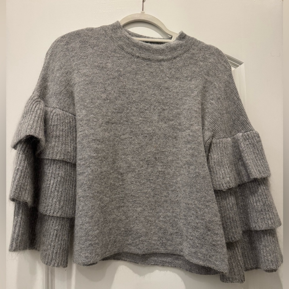 Endless Rose Angora Cropped Sweater